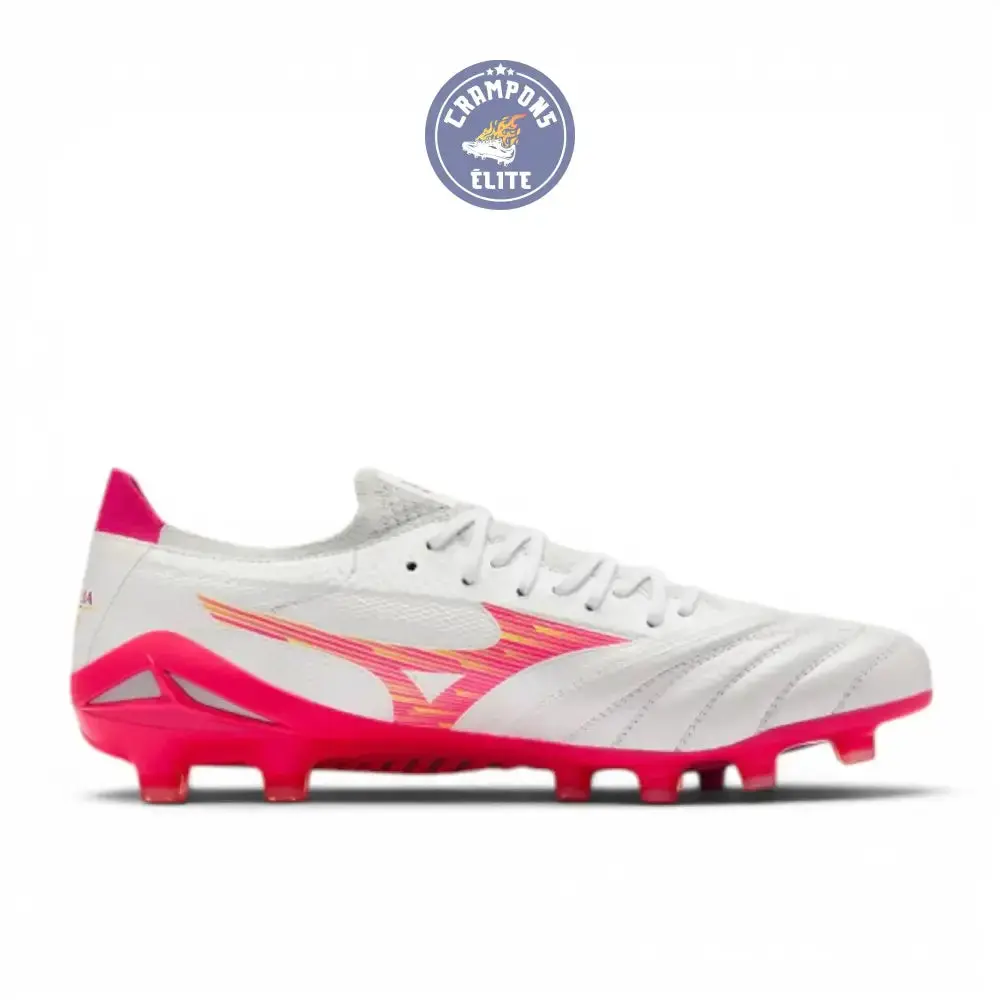 Mizuno Morelia Neo 4 Beta FG - Blanc/Rose Tetra/Violet Fuchsia - Image 3