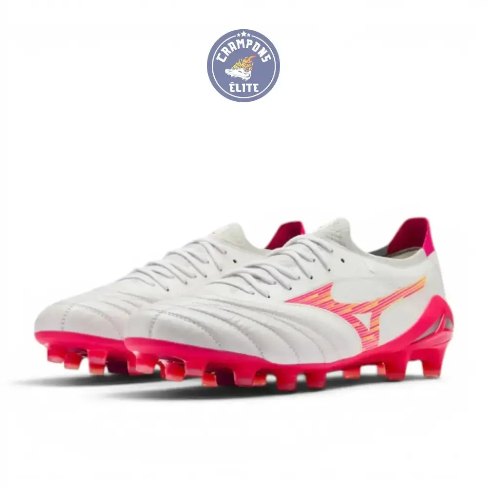 Mizuno Morelia Neo 4 Beta FG - Blanc/Rose Tetra/Violet Fuchsia - Image 4