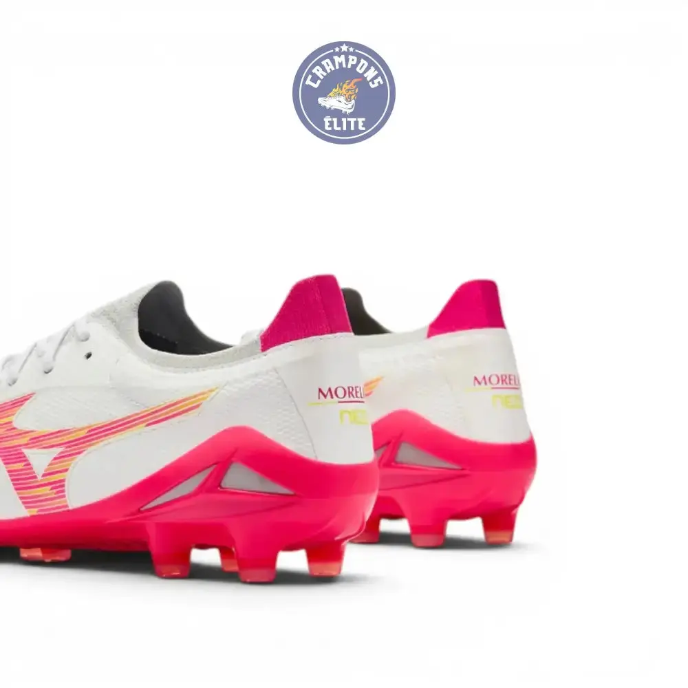 Mizuno Morelia Neo 4 Beta FG - Blanc/Rose Tetra/Violet Fuchsia - Image 6