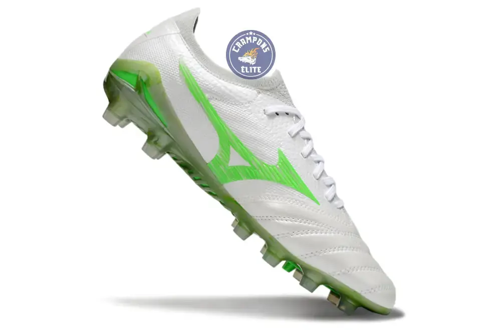 Morelia Neo 4 Beta Elite FG/AG Frontier - Blanc/Vert Néon/Cool Gray - Image 3