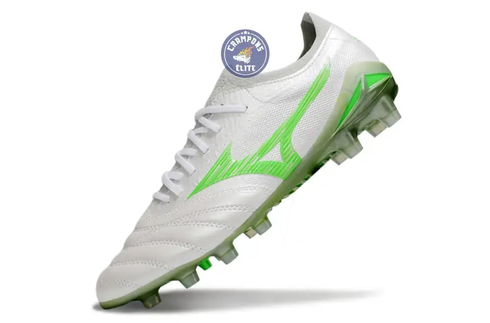 Morelia Neo 4 Beta Elite FG/AG Frontier - Blanc/Vert Néon/Cool Gray - Image 4