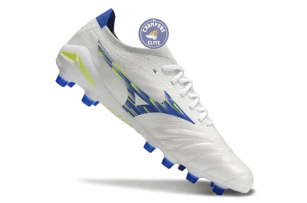 Morelia Neo 4 Elite FG/AG - Blanc/Bleu/Jaune - Image 3