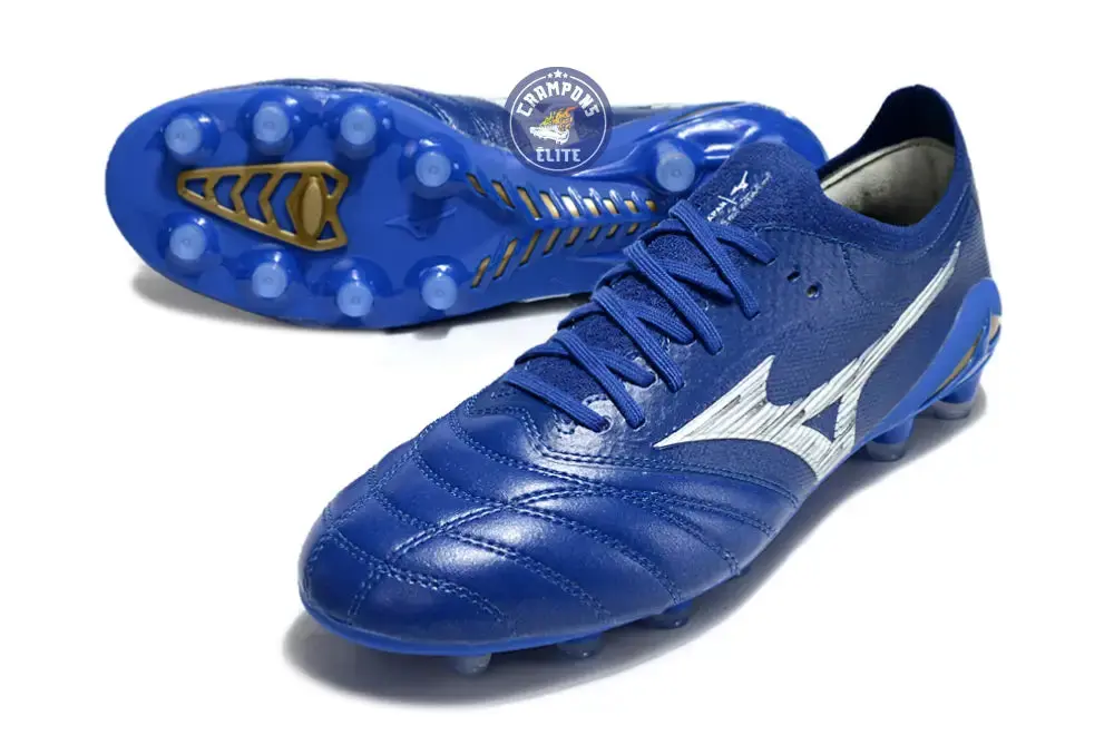Morelia Neo 4 Elite FG/AG - Bleu/Blanc/Doré - Image 2