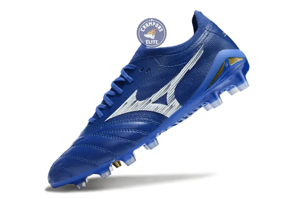 Morelia Neo 4 Elite FG/AG - Bleu/Blanc/Doré - Image 4