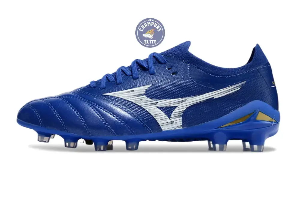 Morelia Neo 4 Elite FG/AG - Bleu/Blanc/Doré - Image 5