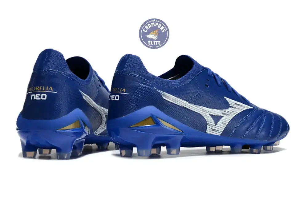Morelia Neo 4 Elite FG/AG - Bleu/Blanc/Doré - Image 6