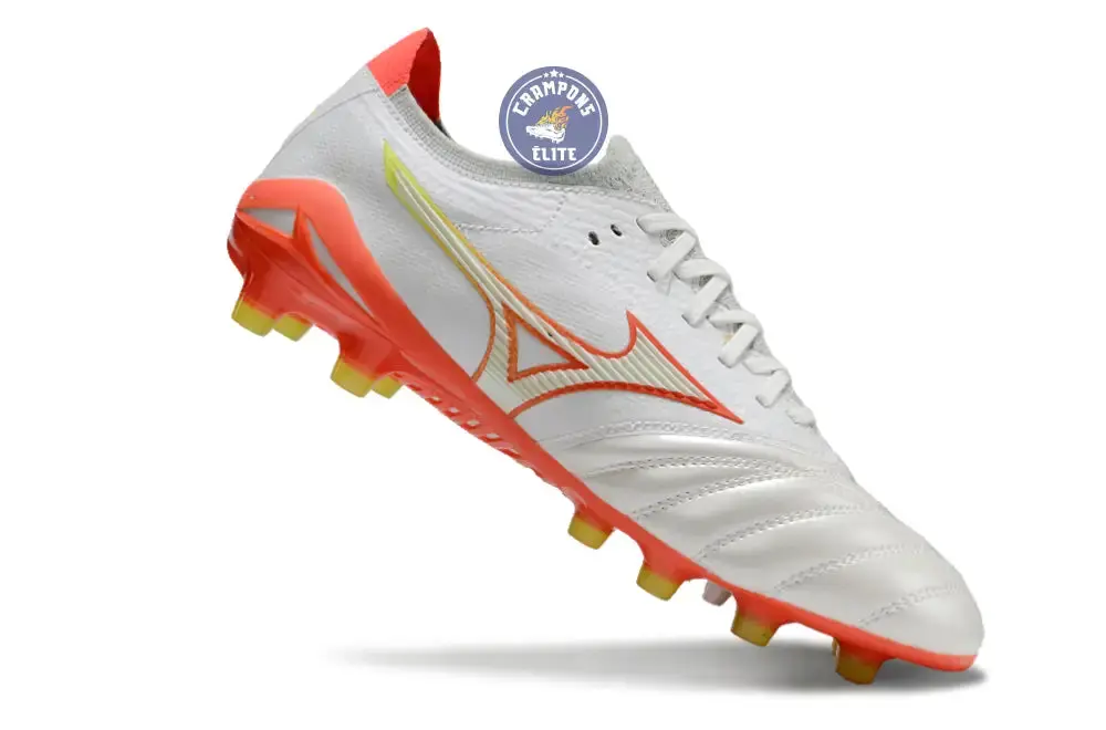 Morelia Neo 4 Elite FG/AG - Blanche/Orange/Jaune - Image 3