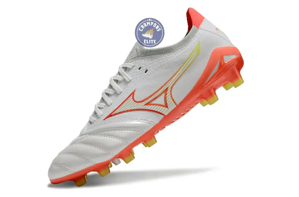 Morelia Neo 4 Elite FG/AG - Blanche/Orange/Jaune - Image 4