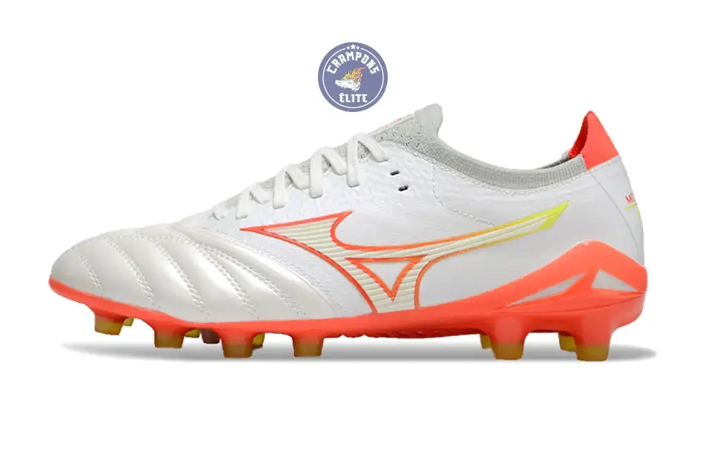 Morelia Neo 4 Elite FG/AG - Blanche/Orange/Jaune - Image 5
