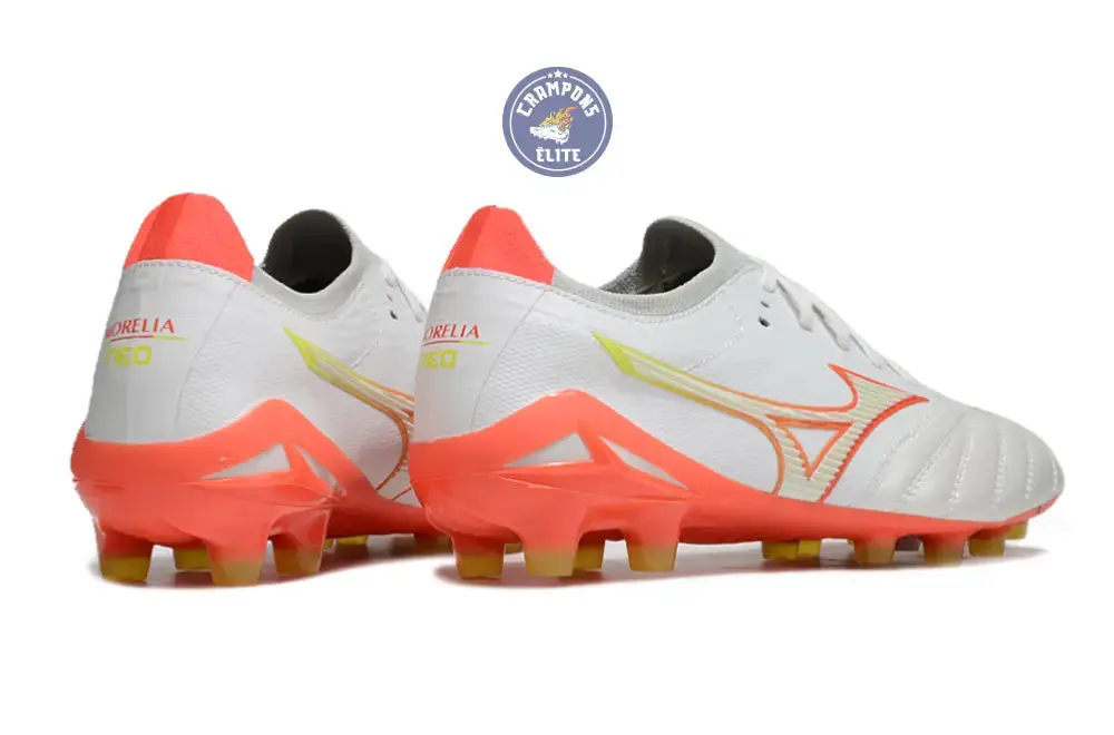 Morelia Neo 4 Elite FG/AG - Blanche/Orange/Jaune - Image 6