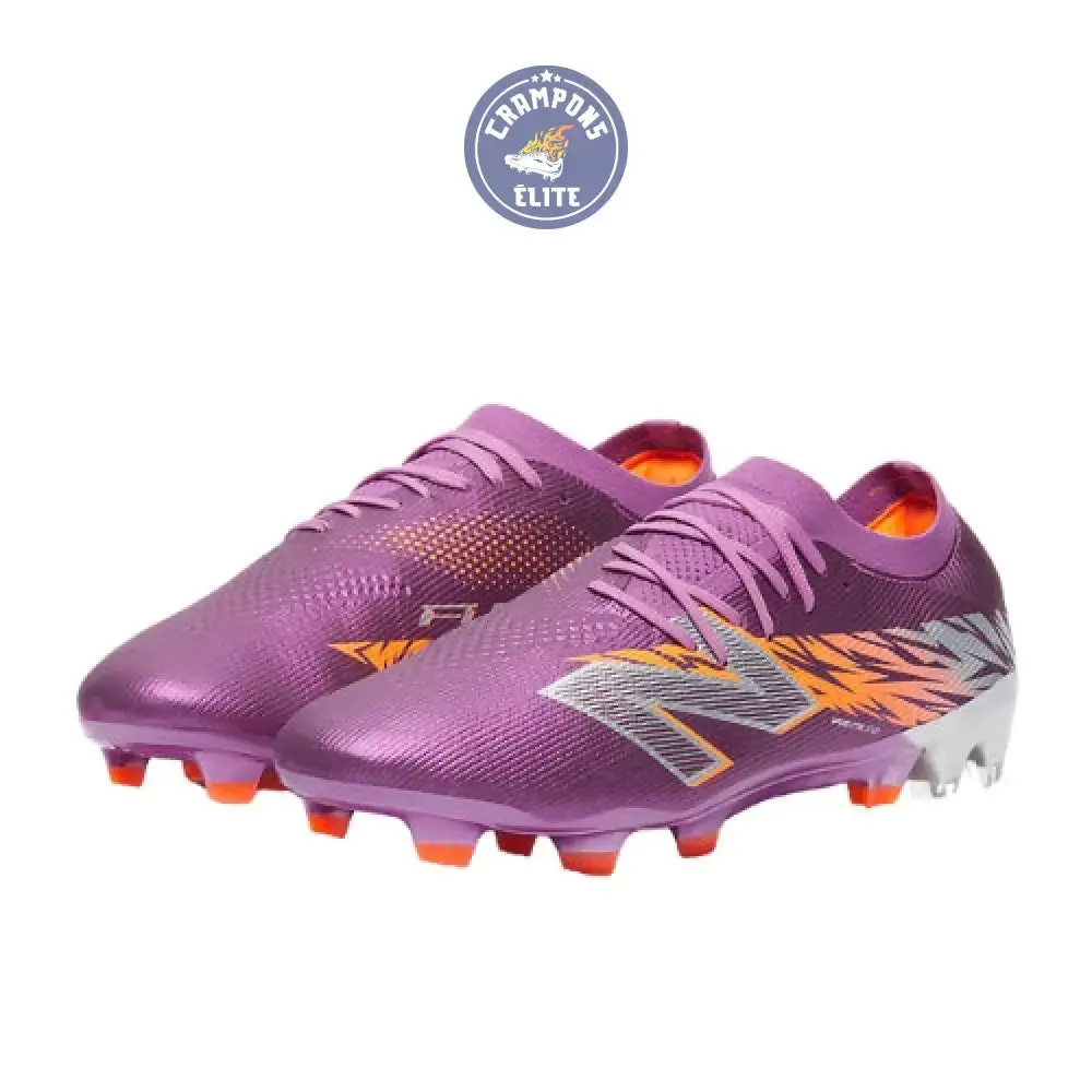 New Balance FURON ELITE V8 FG - Violet/Orange/Gris - Image 4