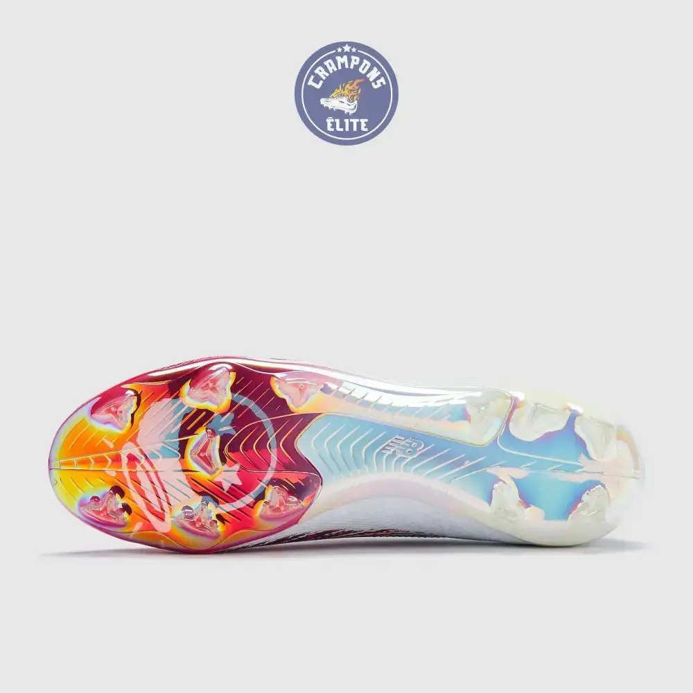 New Balance Furon V8 Elite FG x Saka - Blanc/Rouge - Image 4