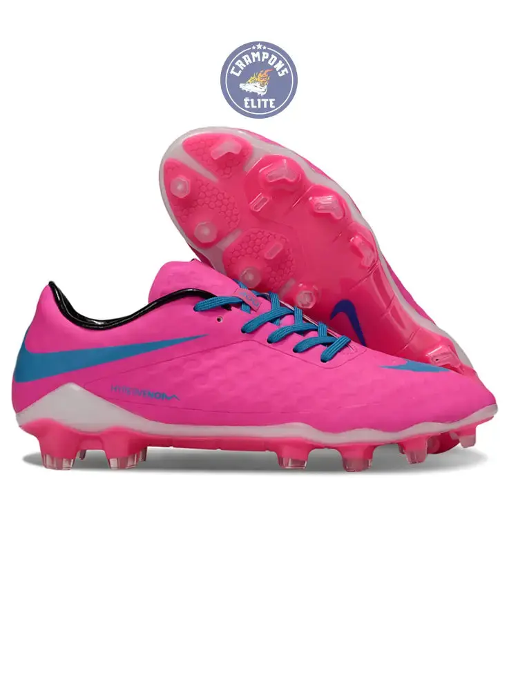 New Hypervenom Phantom 1 FG - Rose/Bleu