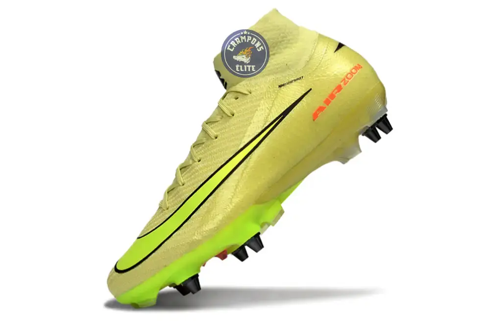 Air Zoom Mercurial Superfly 10 SG Max Voltage - Vert/Jaune Fluo/Orange - Image 4