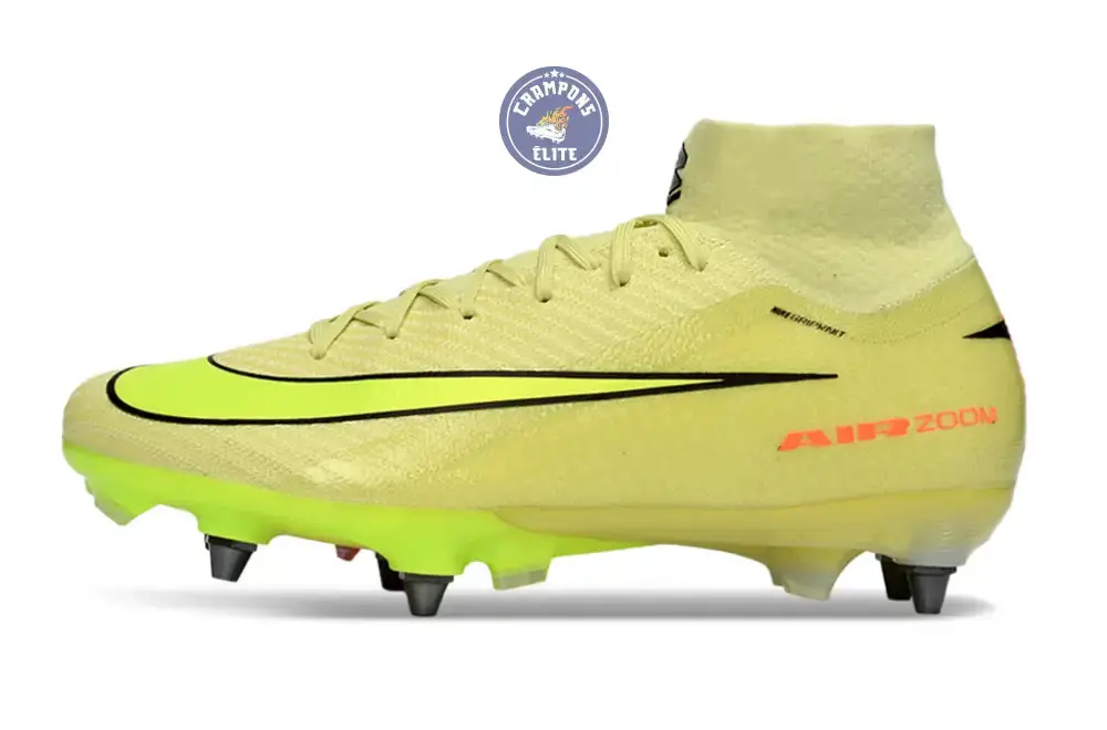 Air Zoom Mercurial Superfly 10 SG Max Voltage - Vert/Jaune Fluo/Orange - Image 5