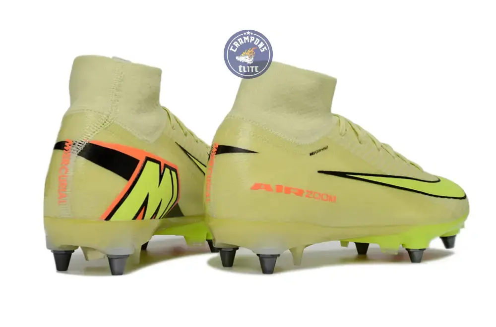 Air Zoom Mercurial Superfly 10 SG Max Voltage - Vert/Jaune Fluo/Orange - Image 6