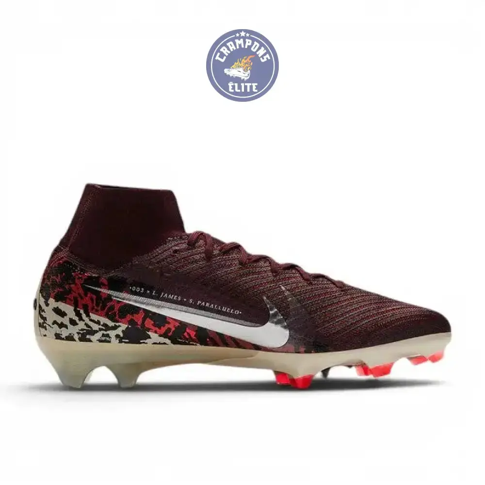 Nike Mercurial Superfly 10 Elite FG United - Bordeaux/Argenté/Universal Red/Gris - Image 3
