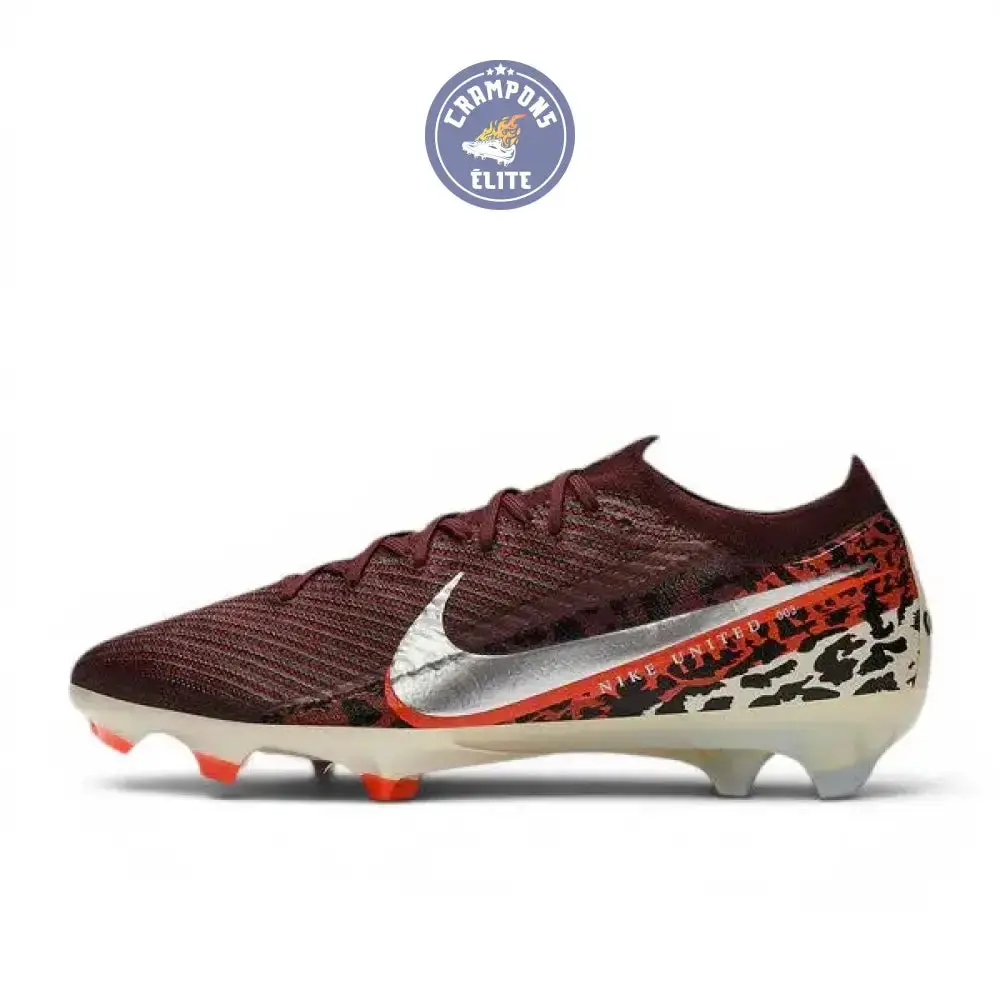 Nike Mercurial Vapor 16 Elite FG United - Bordeaux/Argenté/Universal Red/Gris - Image 2