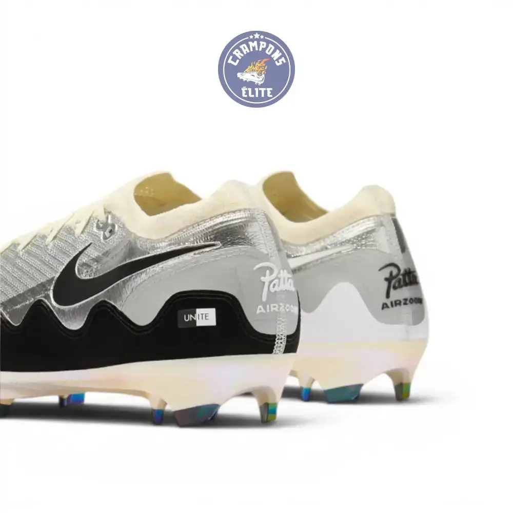 Nike Mercurial Vapor 16 Elite FG x Patta - Chrome/Noir/Blanc ÉDITION LIMITÉE - Image 6