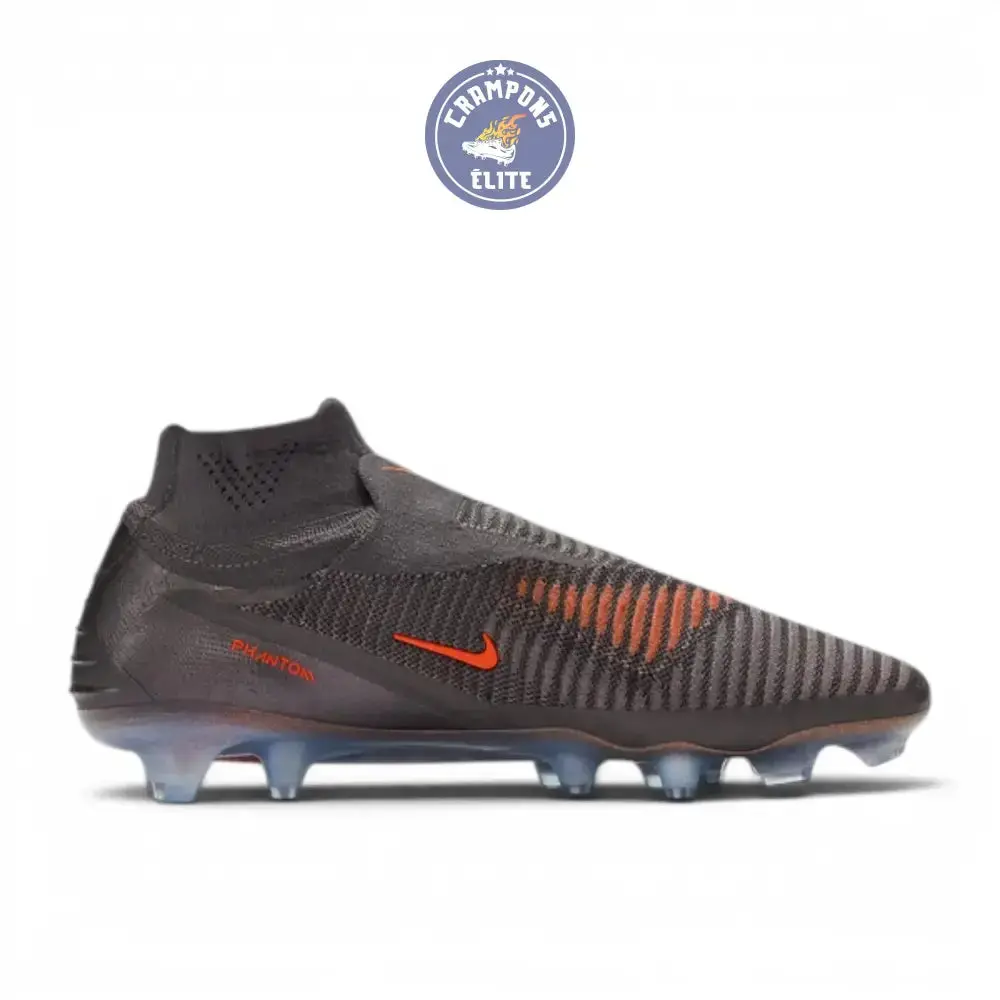 Nike Phantom 6 High Elite FG Heat-Up - Cendre Moy/Or Ambré/Noir - Image 3