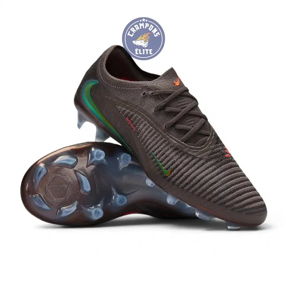 Nike Phantom 6 Low Elite FG Heat-Up Cendre Moy/Or Ambré/Noir