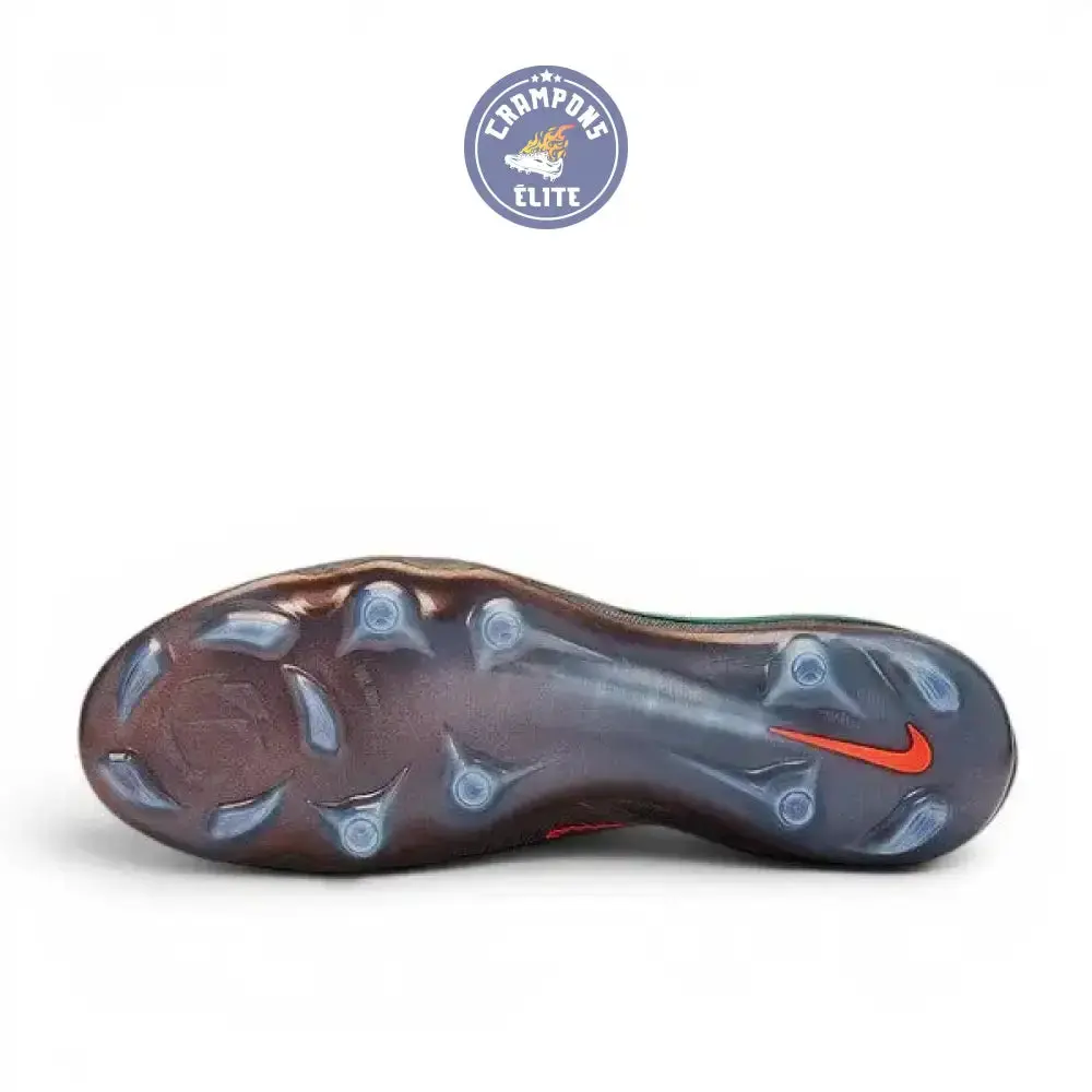 Nike Phantom 6 Low Elite FG Heat-Up Cendre Moy/Or Ambré/Noir - Image 5