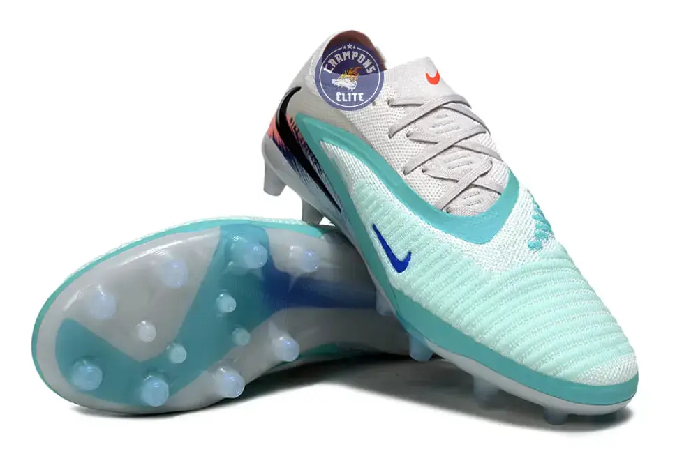 PHANTOM 6 ELITE AG LOW CUT UNITED PACK 002 AG -BLANC/TURQUOISE/VIOLET