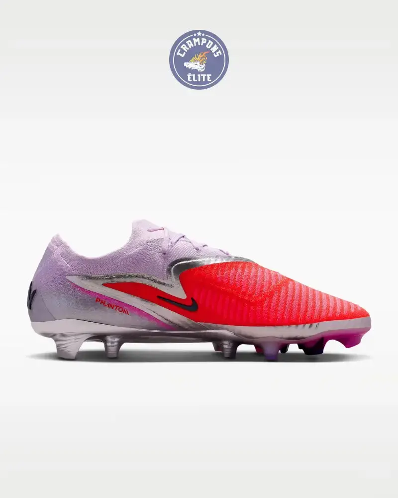 Nike Phantom 6 Elite Low Cut FG Alexia Putellas - Rouge/Gris - Image 3