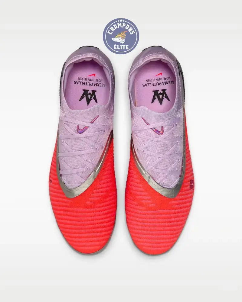 Nike Phantom 6 Elite Low Cut FG Alexia Putellas - Rouge/Gris - Image 5