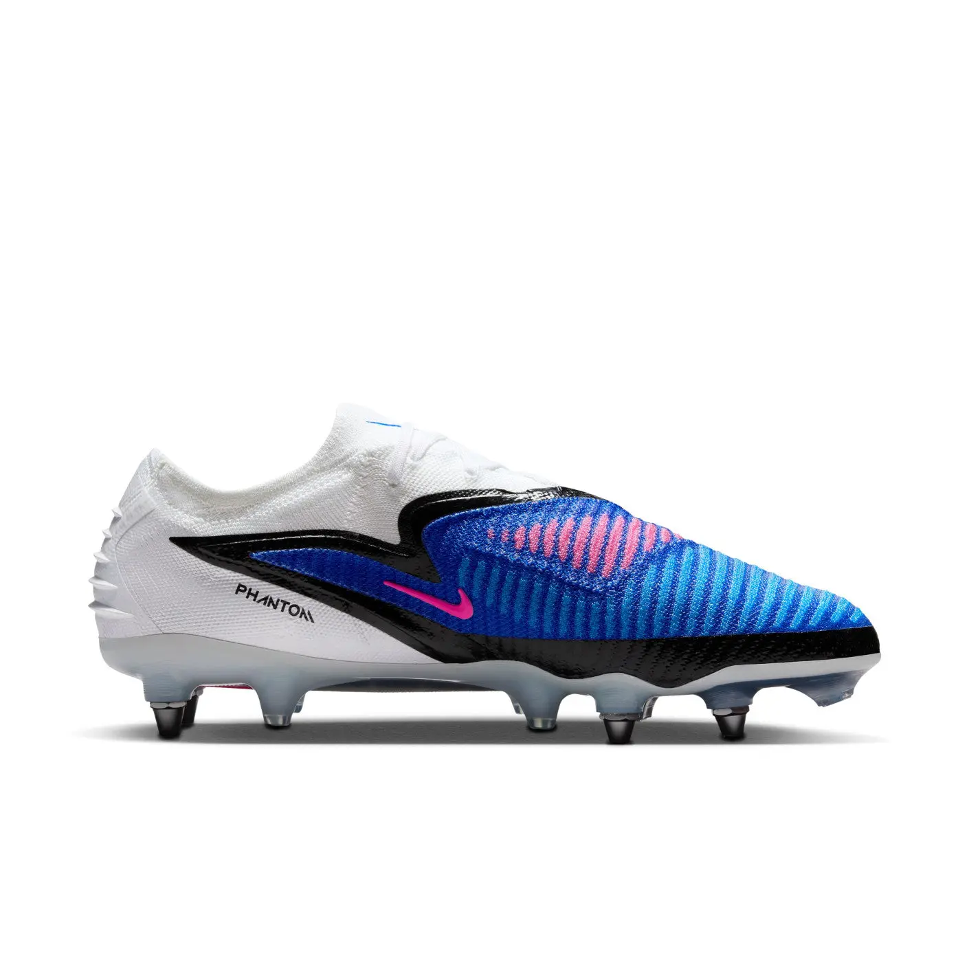 Nike Phantom 6 Elite Low Cut SG Attack Pack - Bleu/Blanc/Noir/Rose - Image 3