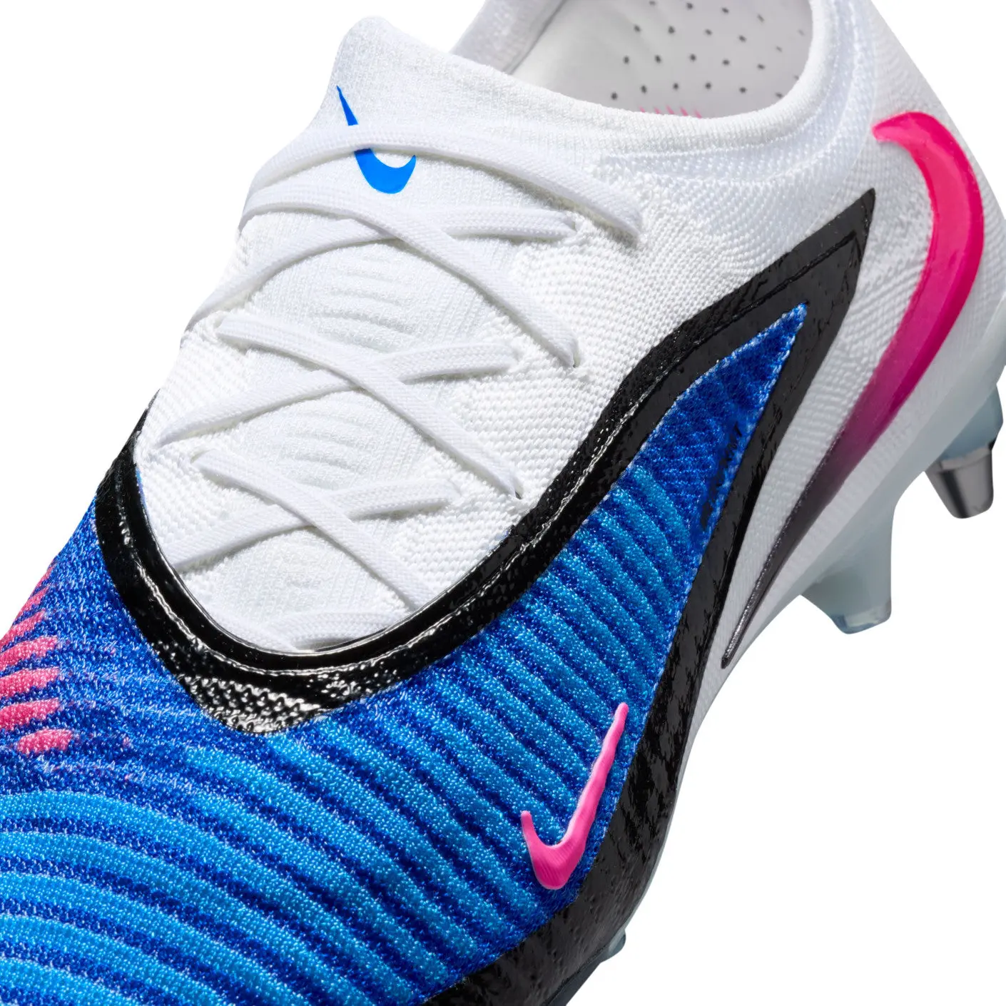 Nike Phantom 6 Elite Low Cut SG Attack Pack - Bleu/Blanc/Noir/Rose - Image 8