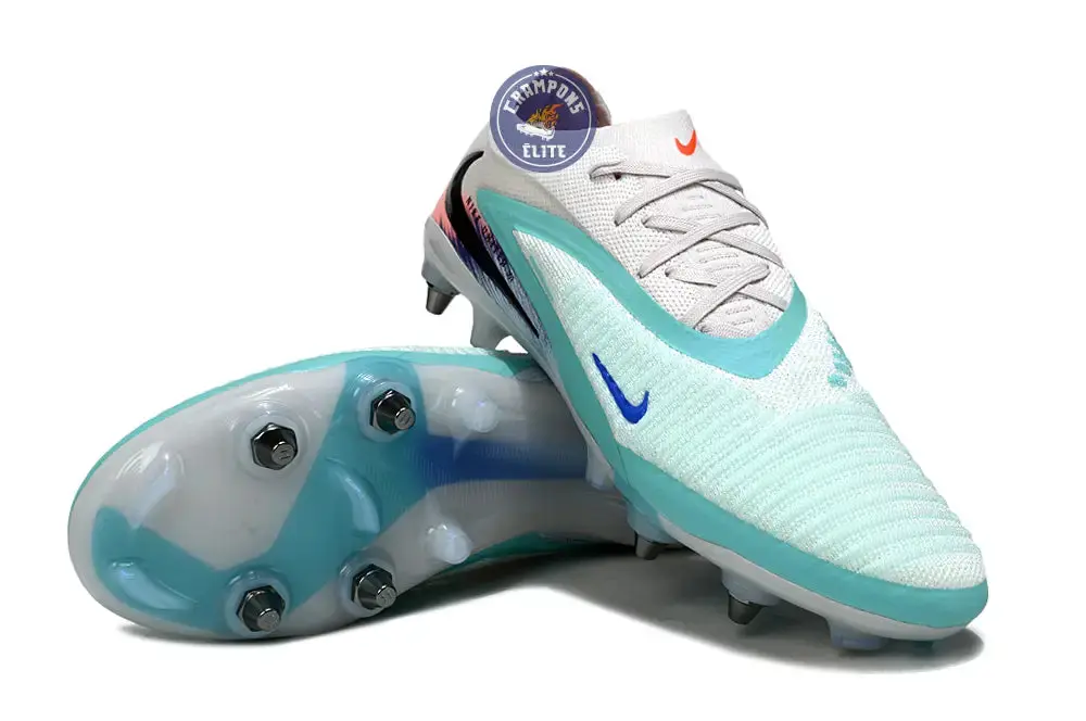 Nike Phantom 6 Elite SG Low Cut United Pack 002 - Blanc/Turquoise/Violet - Image 3
