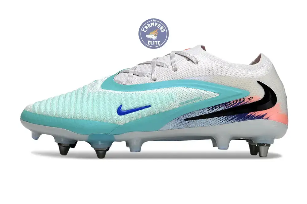 Nike Phantom 6 Elite SG Low Cut United Pack 002 - Blanc/Turquoise/Violet - Image 4