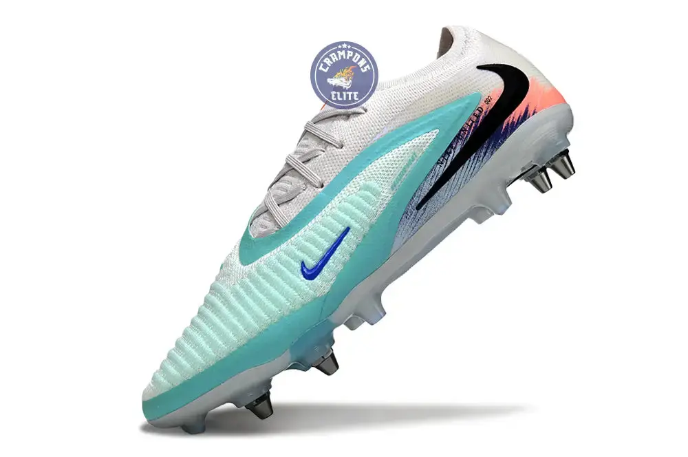 Nike Phantom 6 Elite SG Low Cut United Pack 002 - Blanc/Turquoise/Violet - Image 6