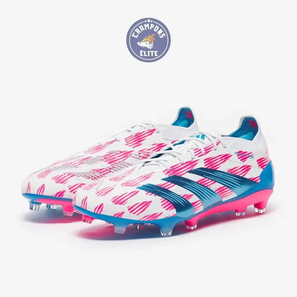 Predator 24.1 Elite FG Reemergence - Blanc/Bleu/Rose - Image 2