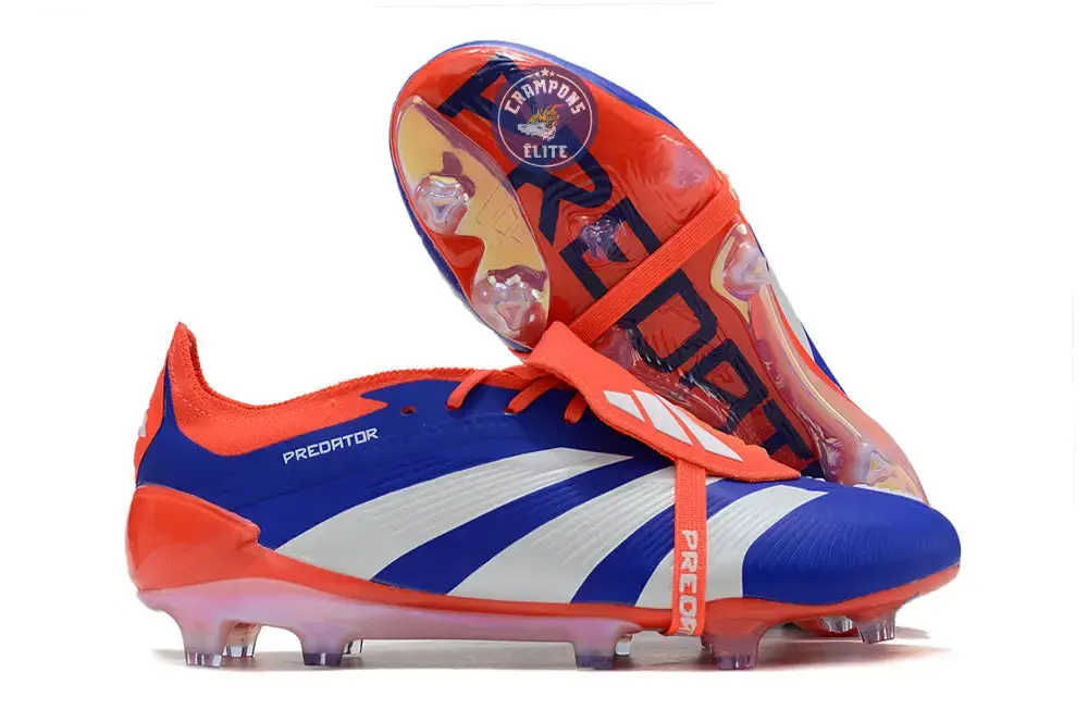 Predator 24 Elite Fold-over Tongue FG Advancement - Bleu/Blanc/Rouge