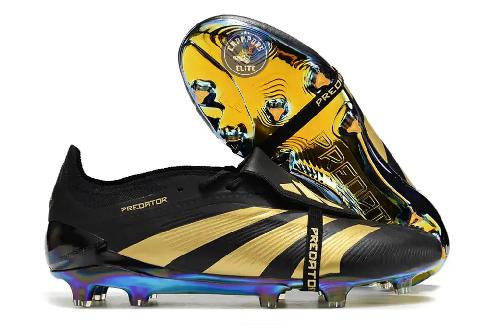 Predator 24 Elite Fold-over Tongue FG Noir/Or