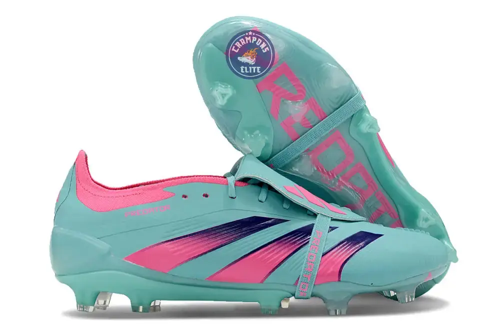 Predator 24 Elite Fold-over Tongue FG Turquoise/Rose