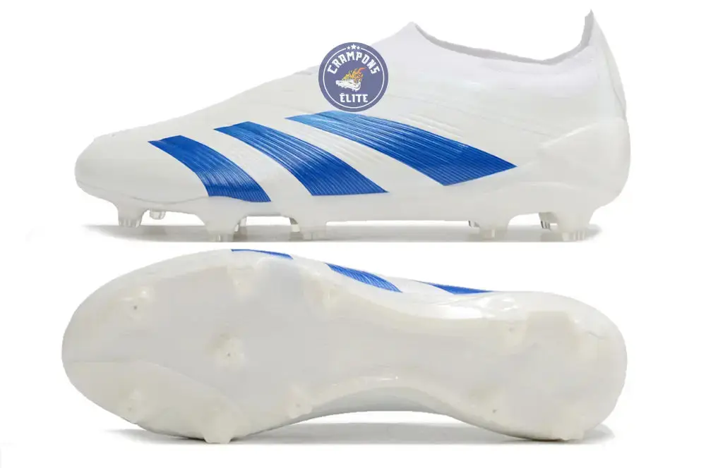 Predator 24 Elite Laceless FG Predstrike  - Blanc/Bleu - Image 3