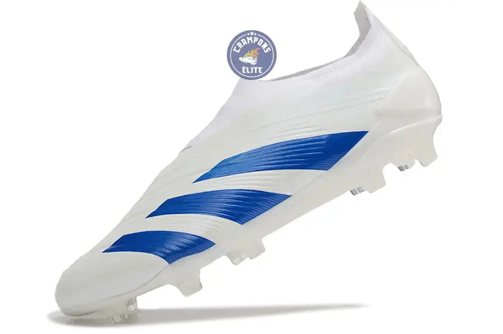 Predator 24 Elite Laceless FG Predstrike  - Blanc/Bleu - Image 4