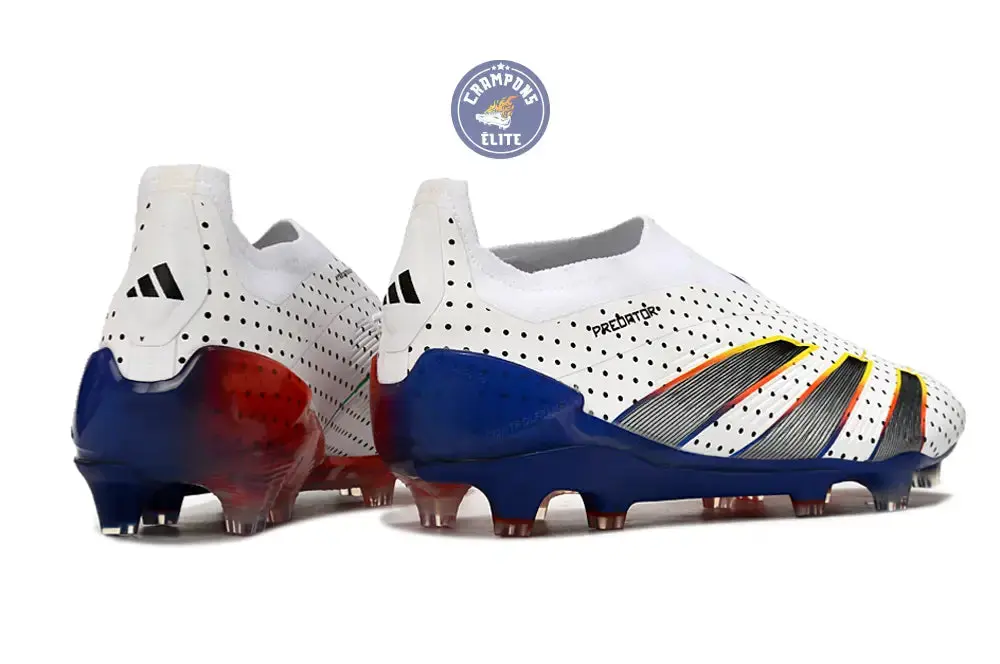 Predator 24 Elite Laceless FG Predstrike  - Blanc/Bleu Multicouleur - Image 5