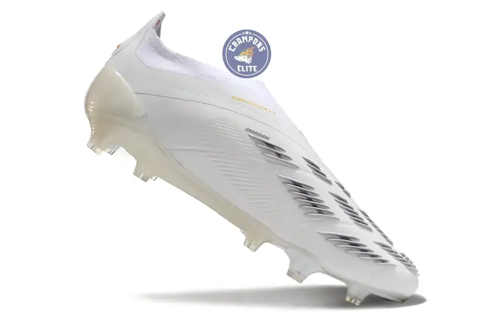 Predator 24 Elite Laceless FG Predstrike - Blanc/Or - Image 3