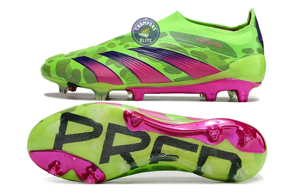 Predator 24 Elite Laceless FG Predstrike - Generation Pred - Vert/Rose/Lucid Lemon ÉDITION LIMITÉE - Image 3