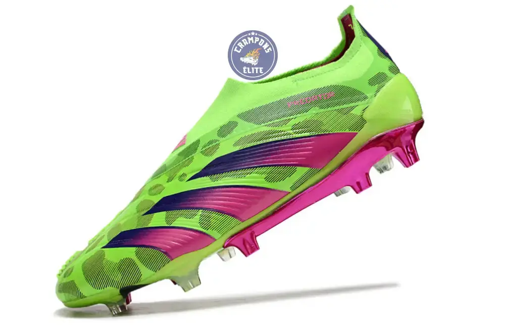 Predator 24 Elite Laceless FG Predstrike - Generation Pred - Vert/Rose/Lucid Lemon ÉDITION LIMITÉE - Image 4