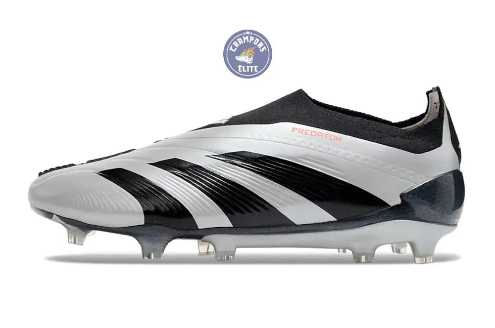 Predator 24 Elite Laceless FG Predstrike - Gris/Noir - Image 2