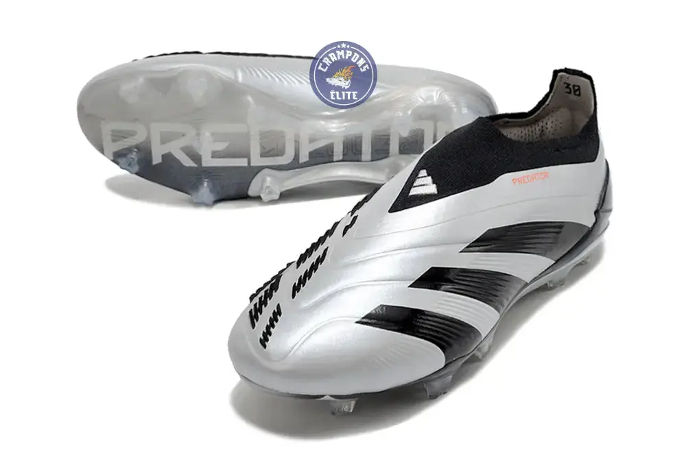 Predator 24 Elite Laceless FG Predstrike - Gris/Noir - Image 4