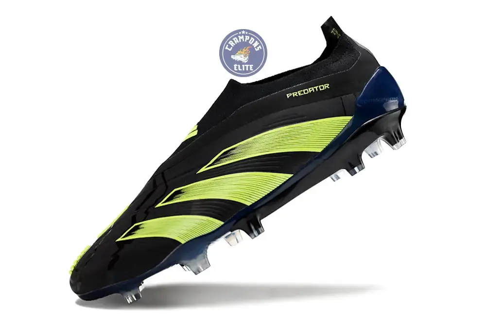 Predator 24 Elite Laceless FG Predstrike - Merky FC Noir/Vert Fluo - Image 5