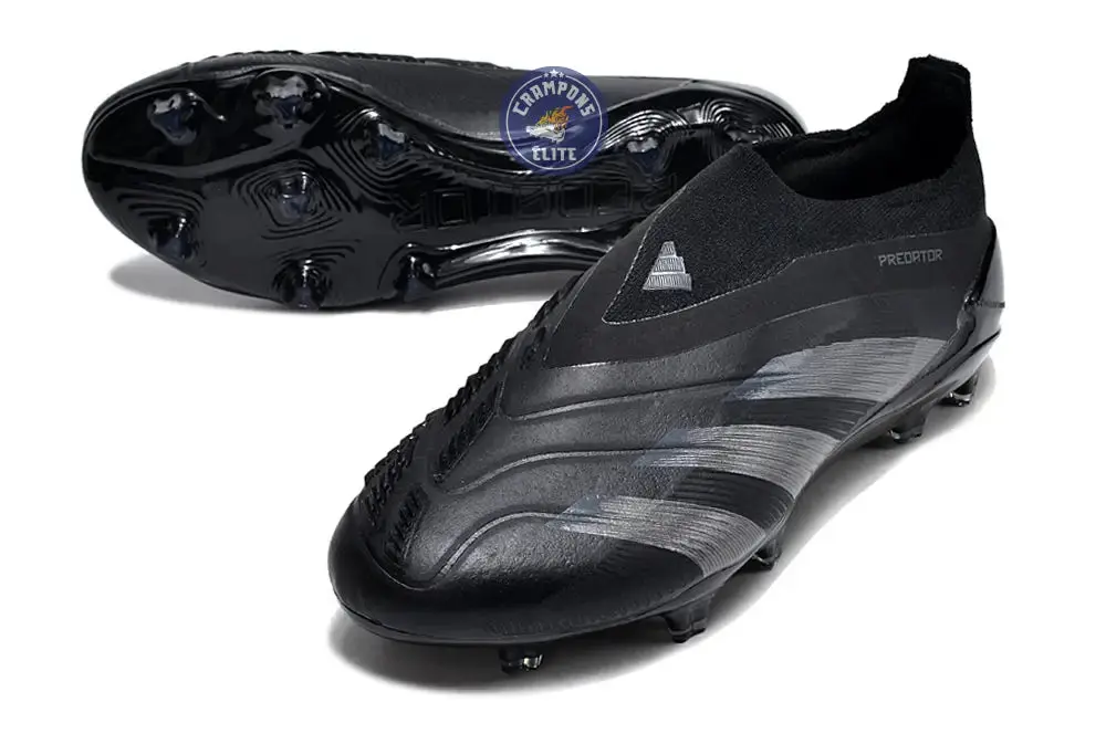 Predator 24 Elite Laceless FG Predstrike  - Noir/Argent - Image 2