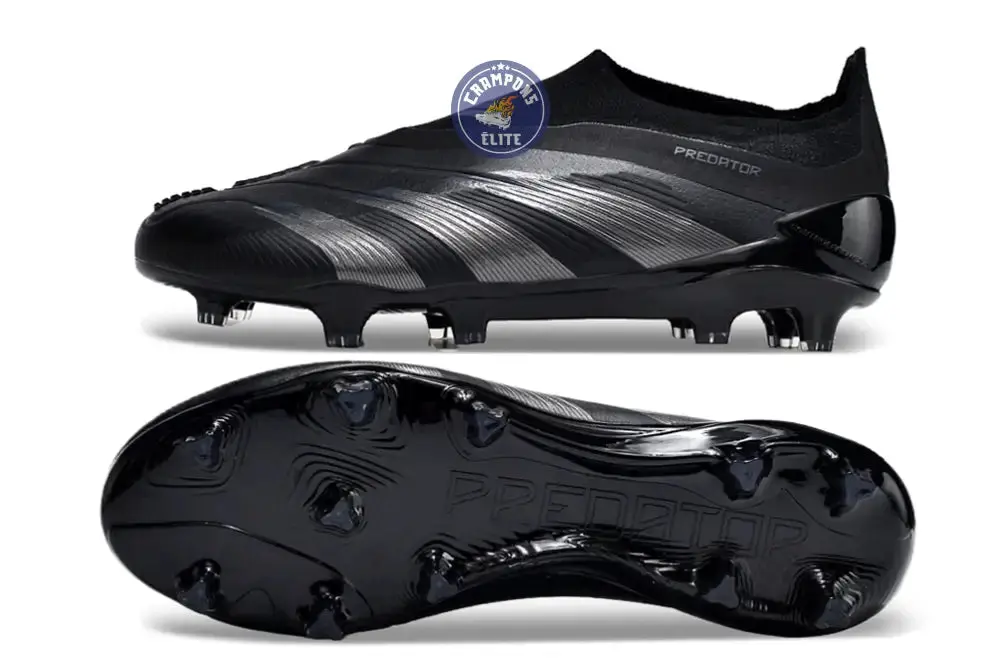 Predator 24 Elite Laceless FG Predstrike  - Noir/Argent - Image 3