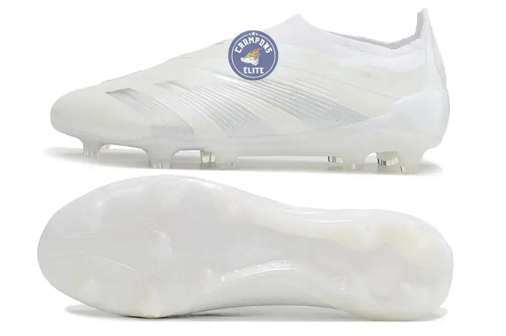 Predator 24 Elite Laceless FG Predstrike - Pearlized - Blanc - Image 3